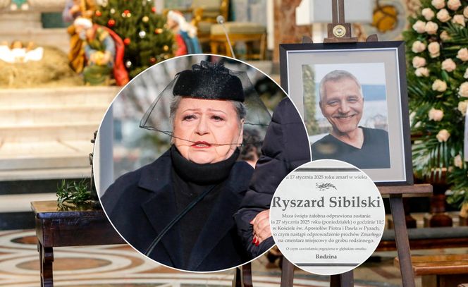 Ewa Bem pożegnała męża. Pogrzeb Ryszarda Sibilskiego