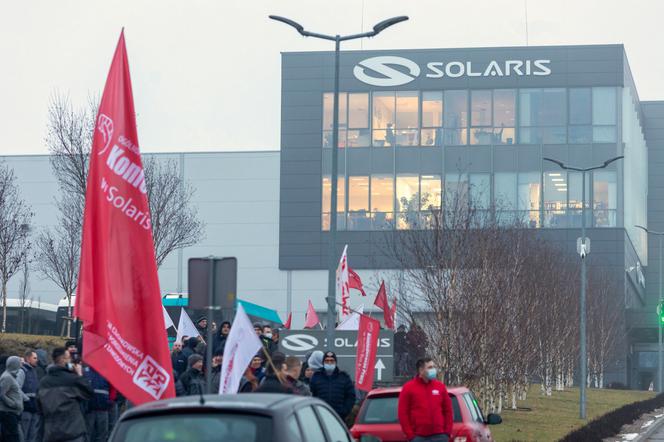 Protest pracowników Solarisa