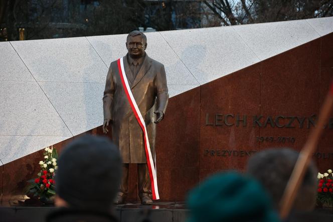 Odsłonięcie pomnika Lecha Kaczyńskiego przy Placu Teatralnym w Lublinie