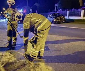 Czołowe zderzenie w powiecie wodzisławskim. Sześć osób poszkodowanych