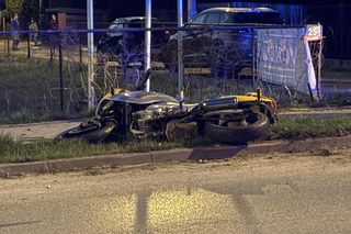 Młody motocyklista zabił się na drzewie. Wielka tragedia
