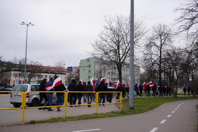 Protest rolników w Białymstoku. Przemarsz ulicami miasta 4 marca