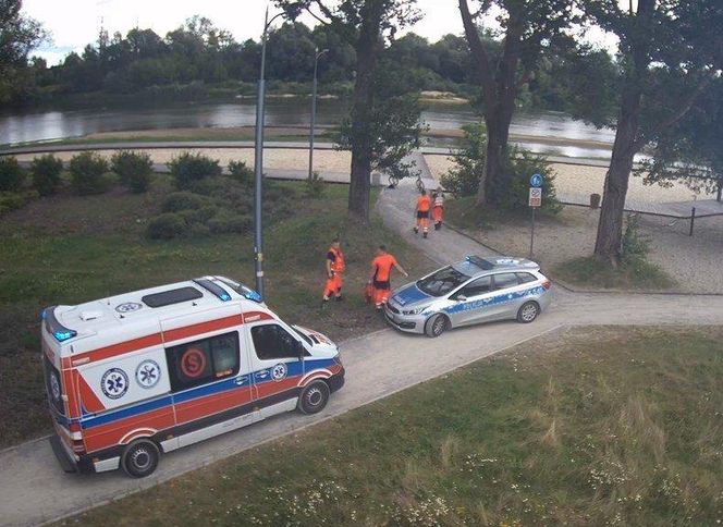 Dzieci chodziły środkiem Sanu!