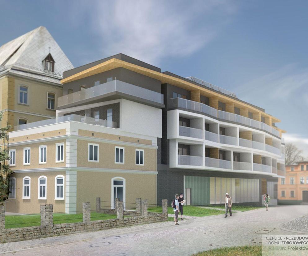 Przebudowa Domu Zdrojowego - trwają prace w kompleksie uzdrowiskowym Jelenia Góra-Cieplice
