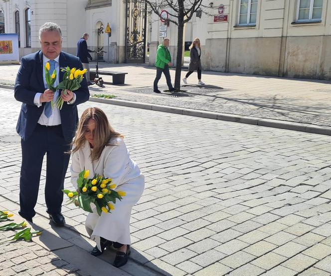 Joanna Kurska uczciła pamięć Marii Kaczyńskiej 