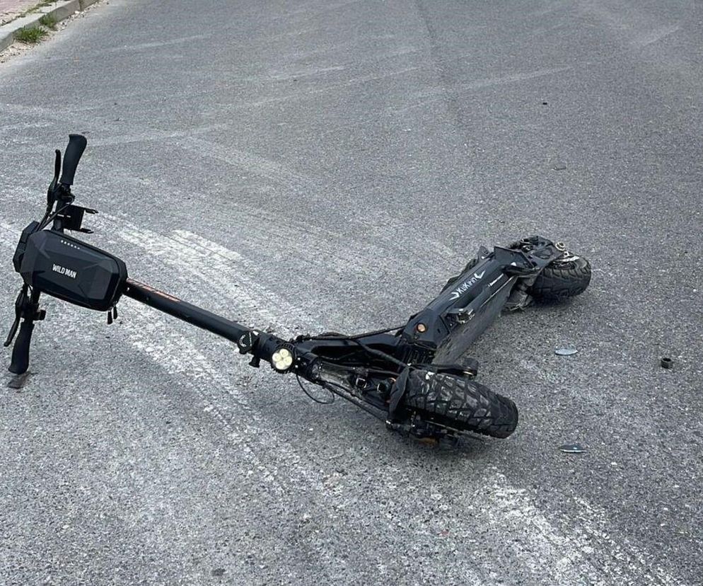 Jechali jedną hulajnogą, dwaj 14-latkowie trafili do szpitala!