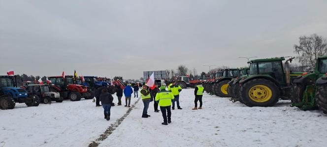 Rolnicy w Wejherowie. Protest na drodze krajowej nr 6