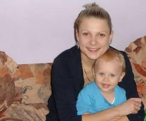 Magdalena Narożna z córką
