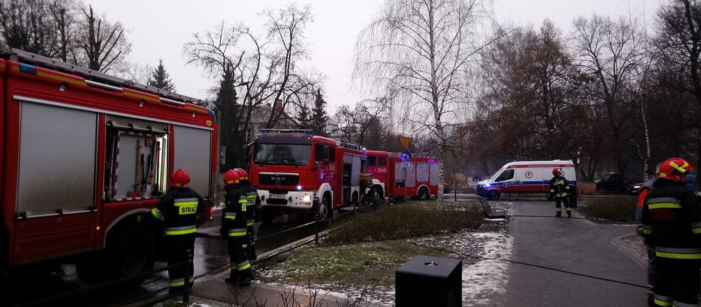 Pożar w przedszkolu w Krakowie