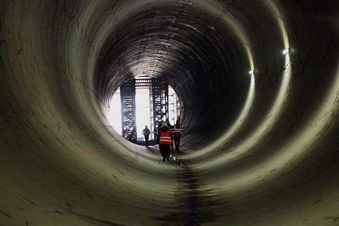 Budowa tunelu w Łodzi - przystanek Polesie