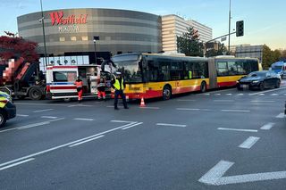 Wypadek autobus laweta