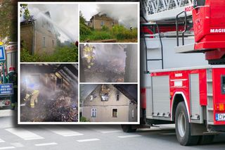 Uratował nieprzytomnego ojca z pożaru, ale domu już nie zdołał! Aż 10 godzin działań strażaków