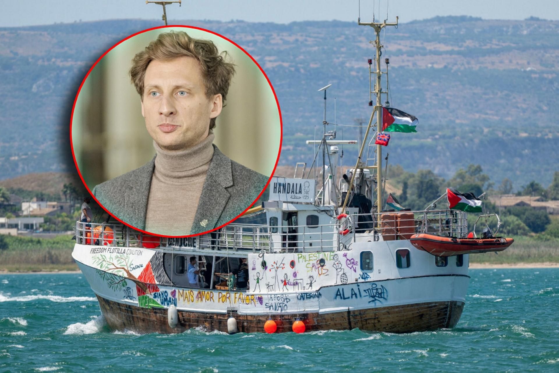 Statki flotylli przechwytywane przez Izrael. Wśród zatrzymanych polski poseł KO!
