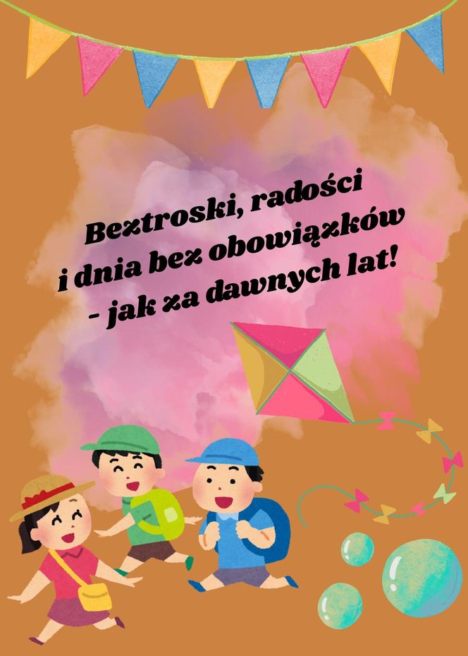 Kartka na Dzień Dziecka dla dorosłych