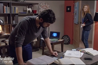 Na dobre i na złe odcinek 584, Wiktoria Condalida (Katarzyna Dąbrowska), Adam Krajewski (Grzegorz Daukszewicz)