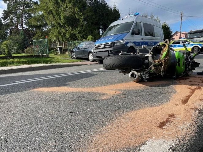 Śmiertelny wypadek w Faściszowej. Motocyklista zginął na miejscu