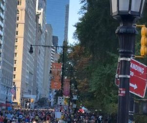 Katarzyna cichopek dopinguje męża na Maratonie Nowojorskim