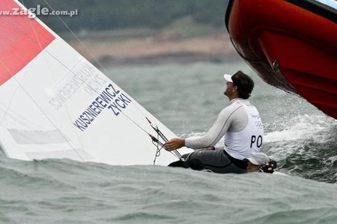 Mateusz Kusznierewicz i Dominik Życki podczas regat olimpijskich w Pekinie