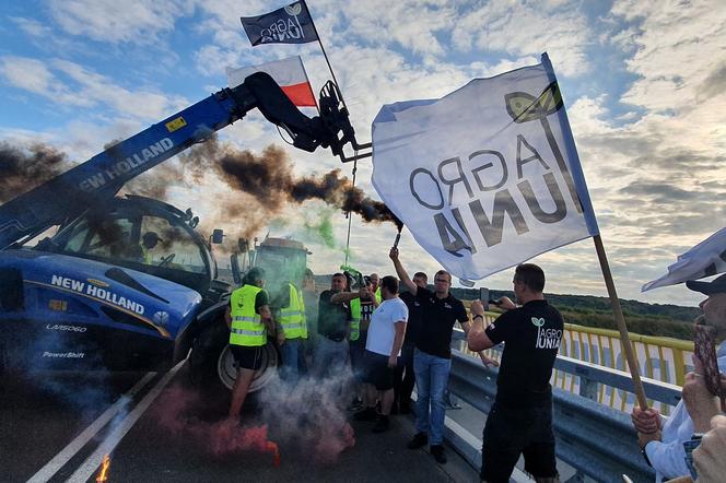 Lubelskie - Agrounia i blokady dróg w ramach protestu