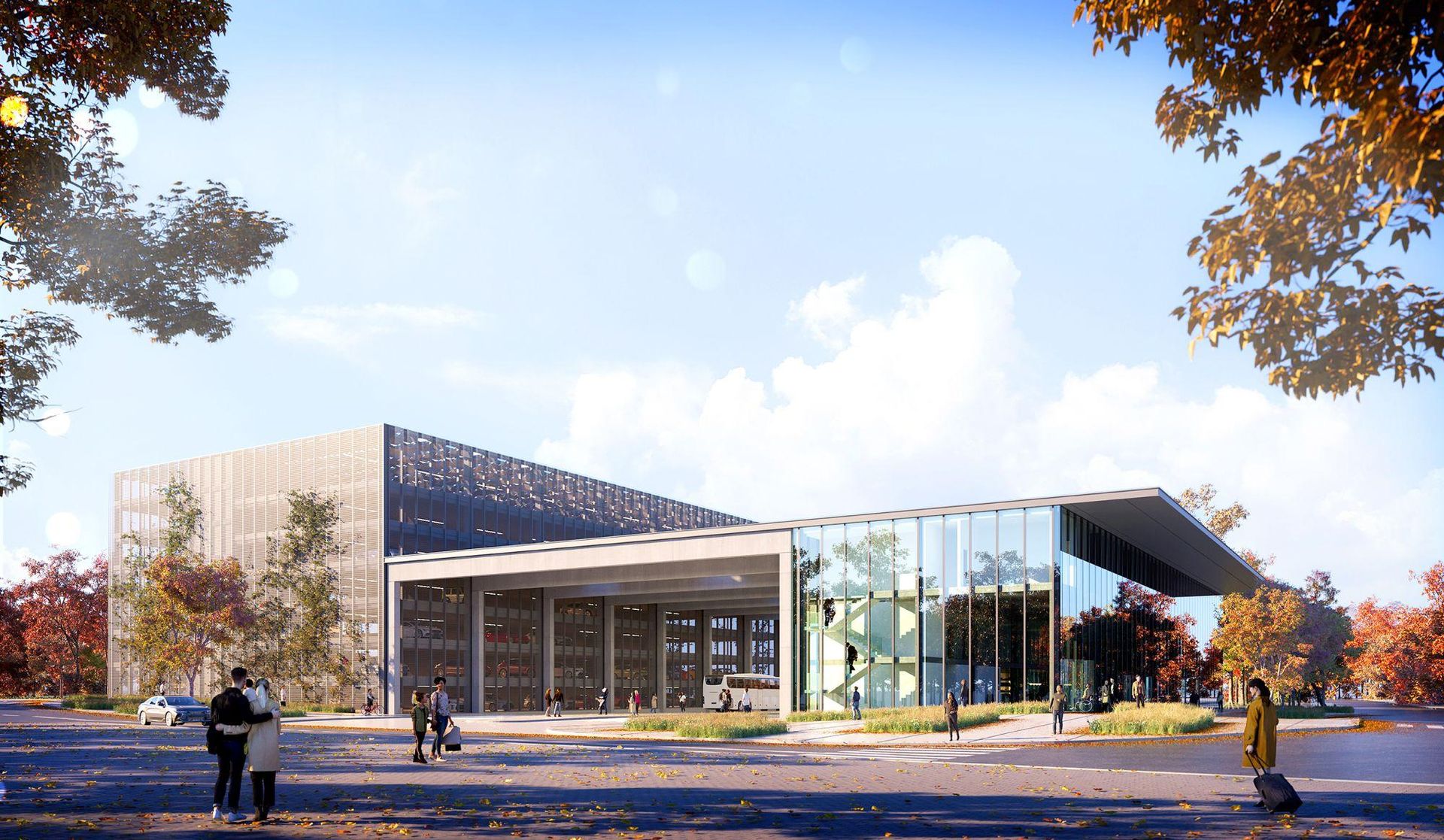 Centrum przesiadkowe w Rybniku według eM4.Pracowni Architektury.Brataniec