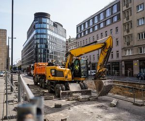 Warszawa. Przebudowa ulic Złotej i Zgoda