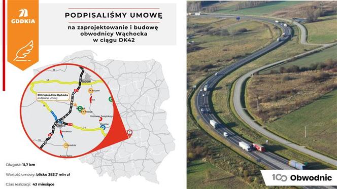 Umowa na obwodnicę Wąchocka - podpisana. Mieszkańcy czekali na nią od lat