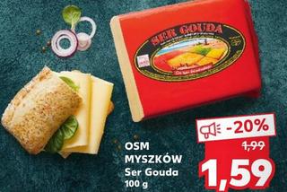 ser gouda OSM Myszków - 1,59 zl/100 g