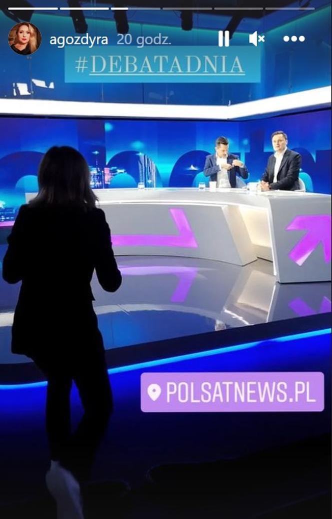 Agnieszka Gozdyra przypadkiem pokazała za dużo! Tego nie widać na antenie Polsatu!