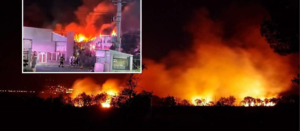 România. Incendiu in depozite langa Bucuresti