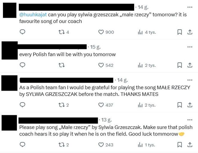 komentarze z X pod wpisem fińskiej federacji