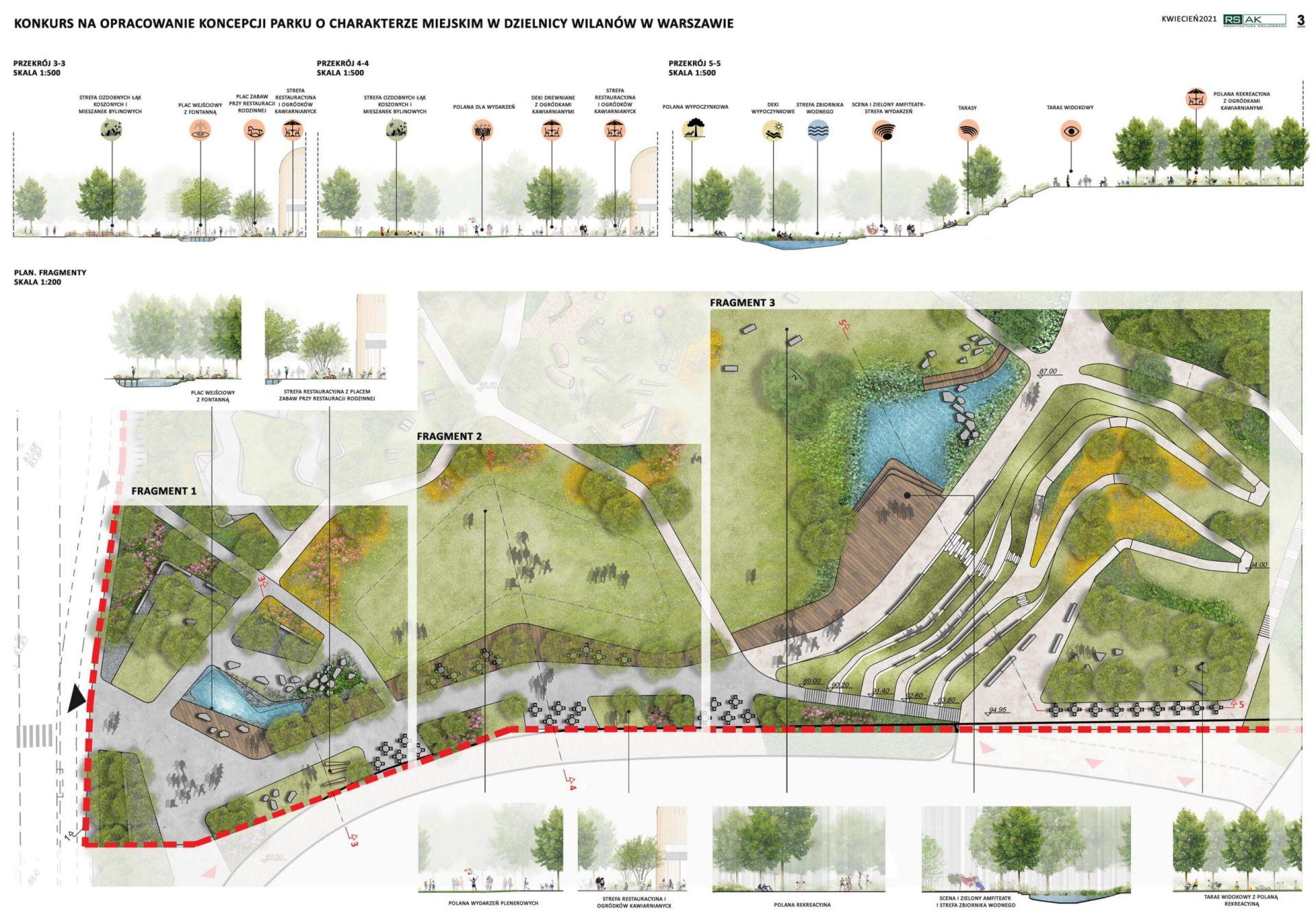 Wyniki konkursu na projekt ogólnodostępnego parku w Wilanowie