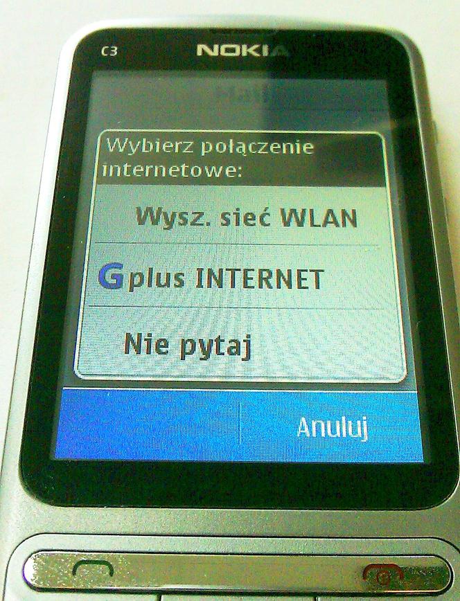 Nokia C3-01 konto pocztowe