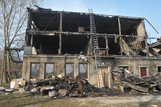 Pożar hotelu socjalnego w Kamieniu Pomorskim