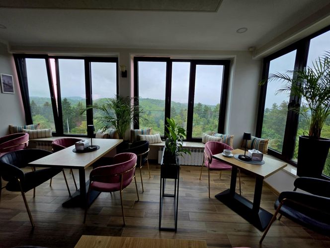 Kawiarnia Widokowa w Polańczyku Perła Bieszczadów.