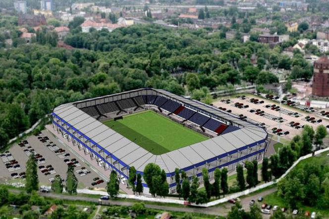 Stadion piłkarski w Gliwicach