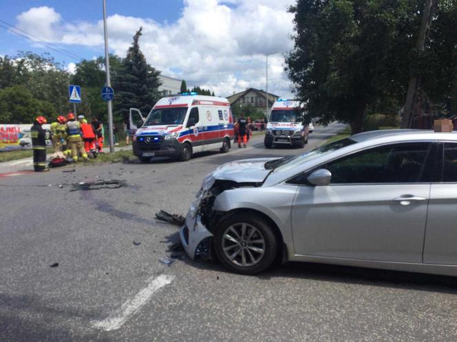 Wypadek na skrzyżowaniu Romanowicza i Parkowej w Tarnowie
