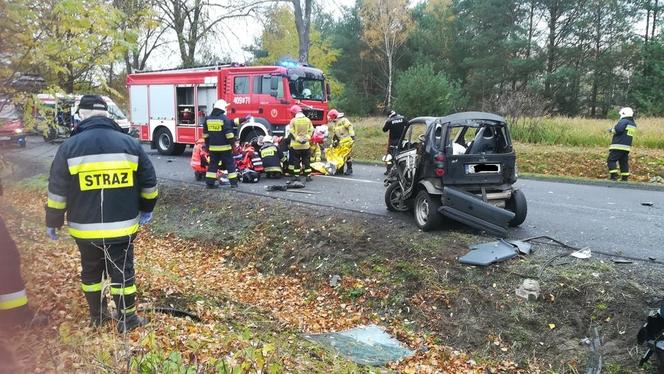 PILNE: KOSZMARNY wypadek na DW 483. Trwa akcja reanimacyjna kierowcy smarta