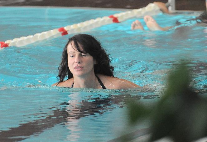 Agnieszka Jaskółka na basenie