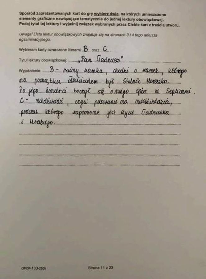 Egzamin ósmoklasisty 2025 polski: odpowiedzi do wszystkich zadań z arkusza CKE [13.05.2025]	