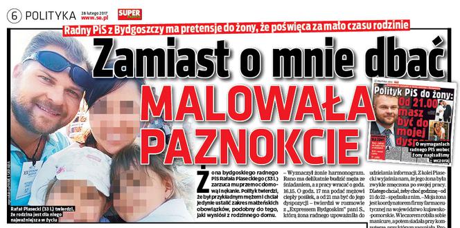 radny Rafał Piasecki żona afera