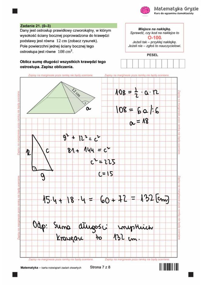 Egzamin ósmoklasisty 2025 - matematyka