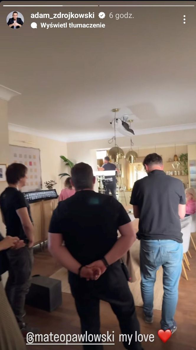 Co wydarzy się w nowych odcinkach "Rodzinki.pl"? Adam Zdrójkowski pokazał zdjęcia z planu serialu