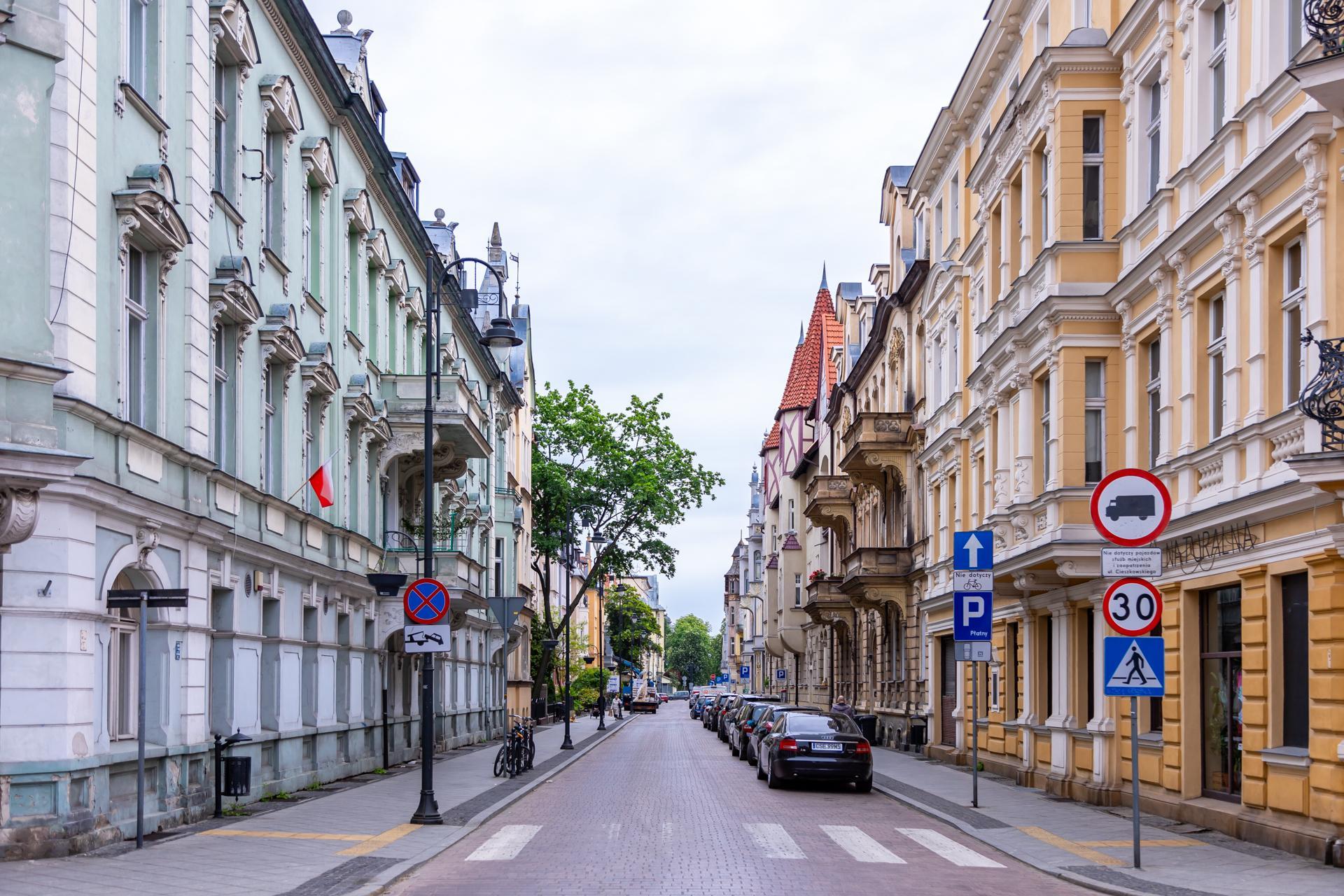 Kamienice przy ulicy Cieszkowskiego w Bydgoszczy