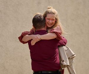 Na Wspólnej odc 4089. Renata (Marta Jankowska), Sławek (Mariusz Słupiński)