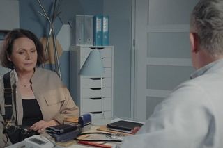 M jak miłość odc. 1816. Marysia (Małgorzata Pieńkowska), Artur Rogowski (Robert Moskwa)