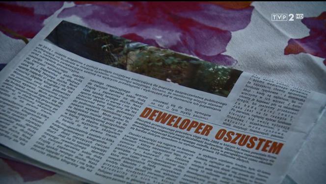 M jak miłość, odc. 1457. Andrzejek (Tomasz Oświeciński) oszukany przez dewelopera