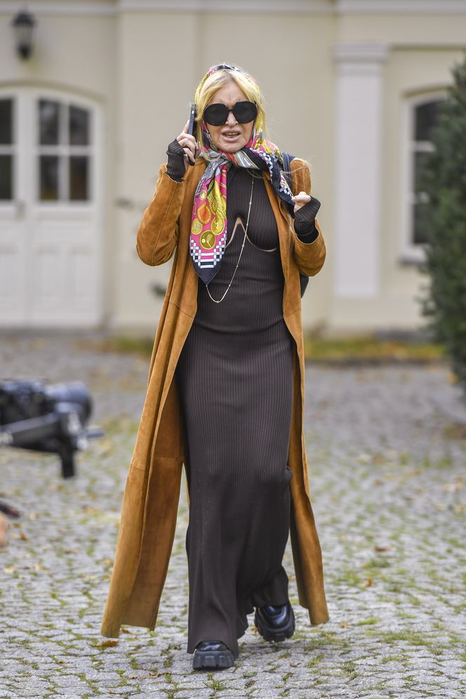 Monika Olejnik w chuście w 2024 r.