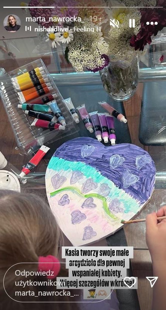 Kasia Nawrocka z laurką