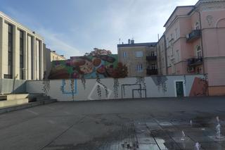 Nowy mural w Radomiu - Tym razem powstał na fontannach [FOTO]