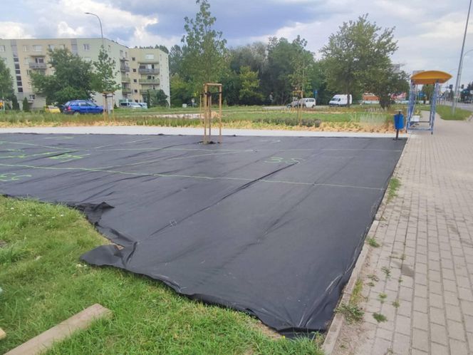 Park kieszonkowy powstający przy ul. Wyszyńskiego w Siedlcach
